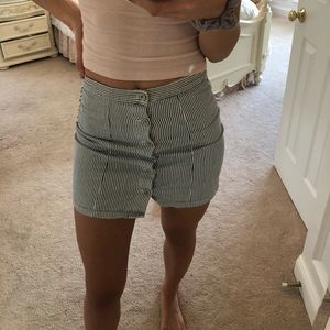 BRANDY MELVILLE striped button skirt